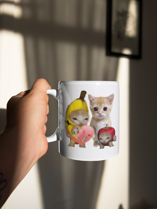 The Official Crybananacat "Friends" Edition Mug