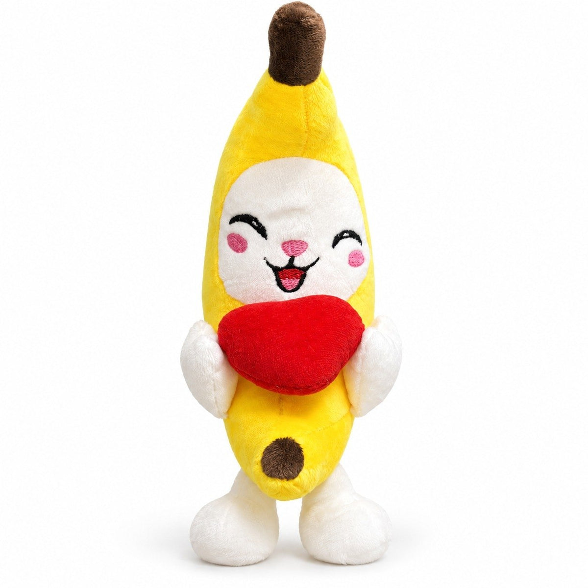 Crybananacat Official Adorable Banana Cat Plush Toy | Ultra-Soft Huggable Stuffed Animal with Cute Heart Design