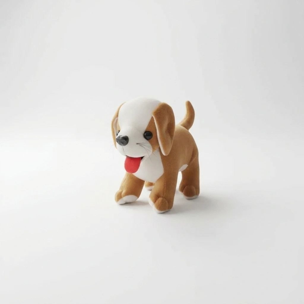 Adorable Beagle Puppy Stuffed Toy with Cute Face & Tongue Out | Soft Cuddle & Kids Play Plush Animal