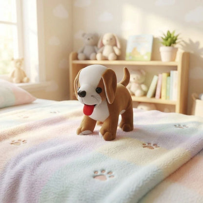 Adorable Beagle Puppy Stuffed Toy with Cute Face & Tongue Out | Soft Cuddle & Kids Play Plush Animal