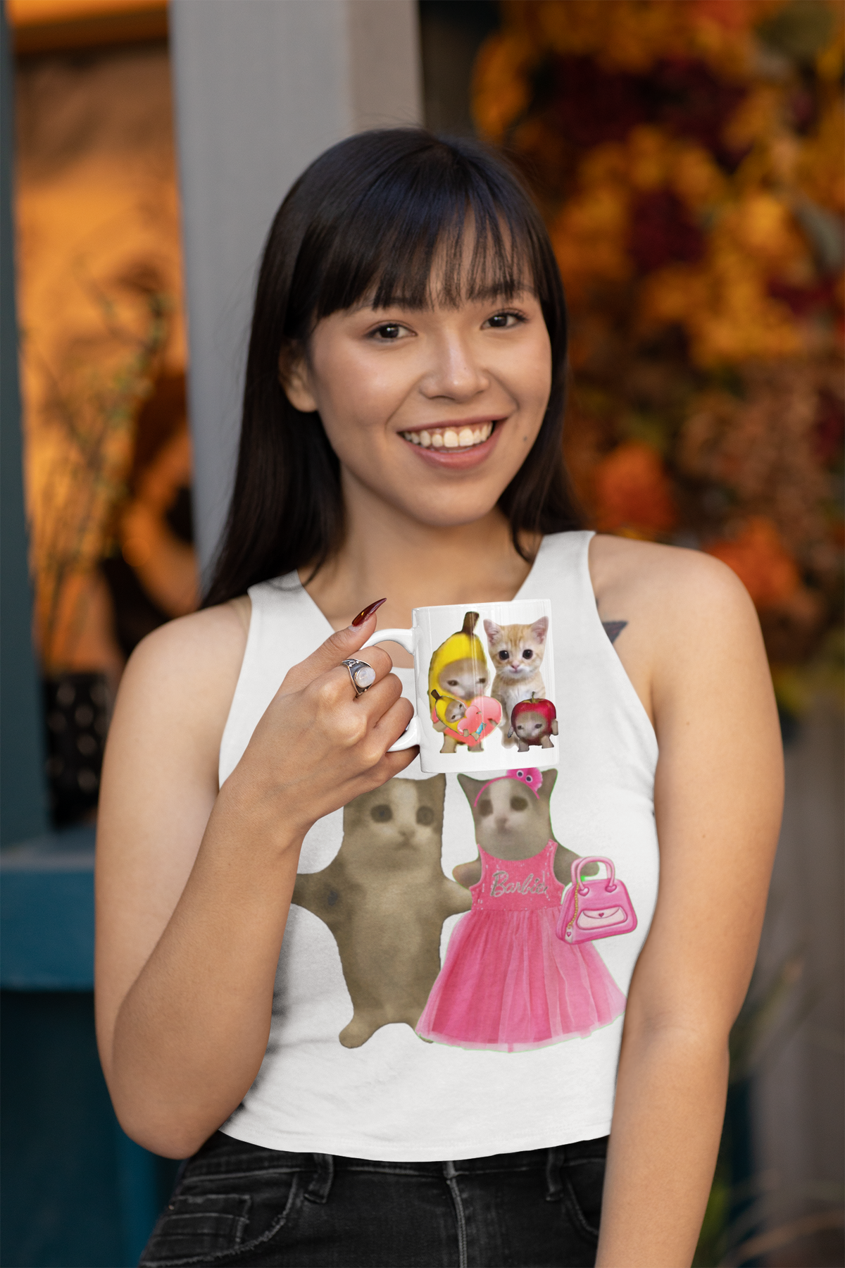 The Official Crybananacat "Friends" Edition Mug